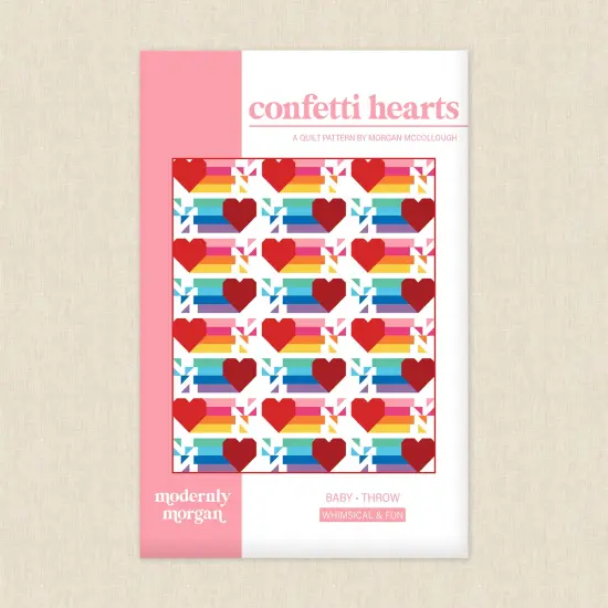 Confetti Hearts (mm 012) | Modernly Morgan | Sewing Pattern {1}