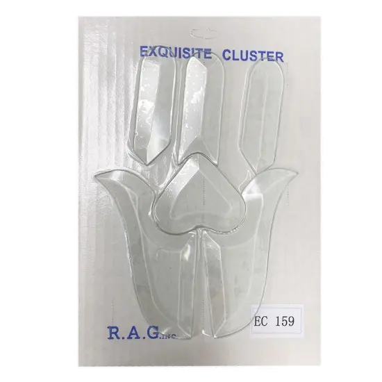 6" x 8" Exquisite Clear Glass Bevel Cluster EC159 {3}