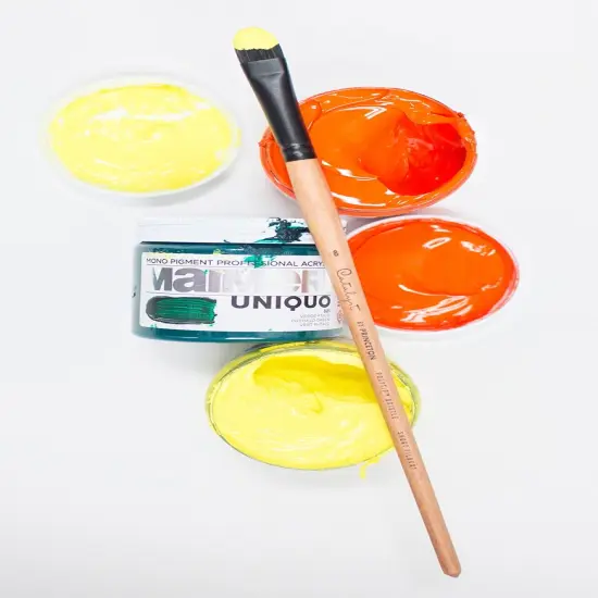 Princeton Catalyst Polytip Brush-Long Handle Short Filbert Size 8 {3}