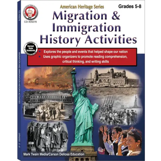 Migration & Immigration History Activities Workbook, Grades 5-8 {1}