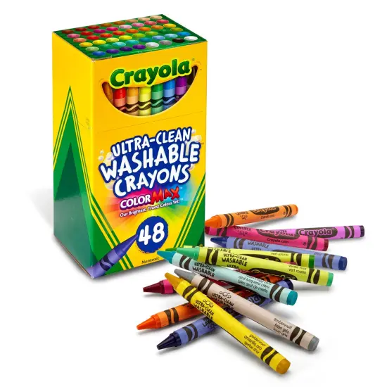 Ultra-Clean Washable Crayons, Regular Size, Pack of 48 {1}