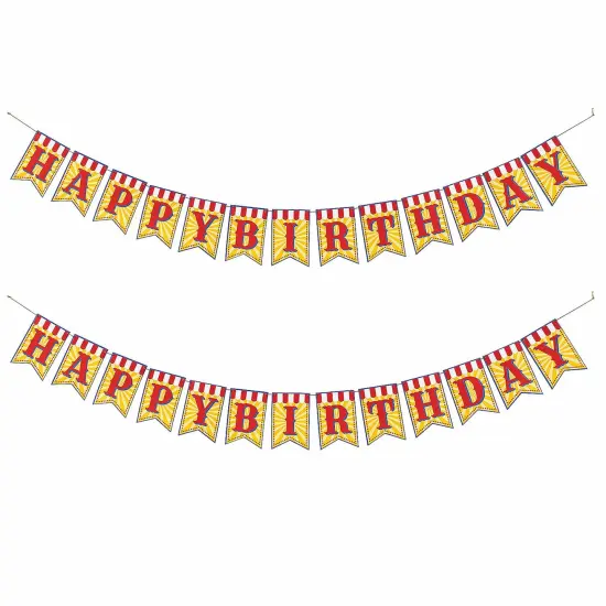 Carnival Happy Birthday Garland {4}