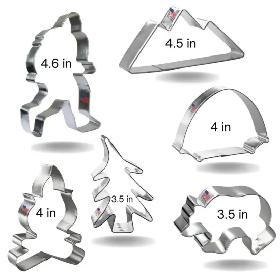 Bigfoot Crossing Cookie Cutter 6 Pc Set. USA Tin Plate Steel - By CookieCutter.Com {3}