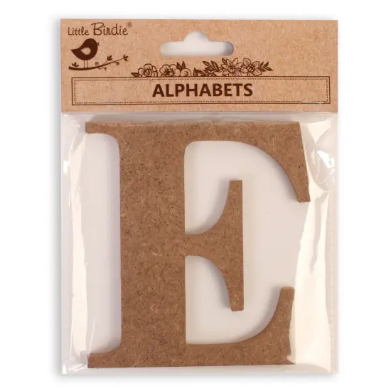 Little Birdie MDF Alphabets Upper Case 4" 1/Pkg-E {1}