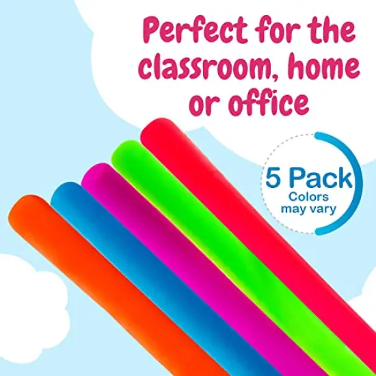 5-Pack Original Stretchy Fidget Sensory Toys Monkey Noodles for Kids and Adults Stretches from 12 Inches to 8 Feet BPA, Phthalate, and Latex-Free {1}