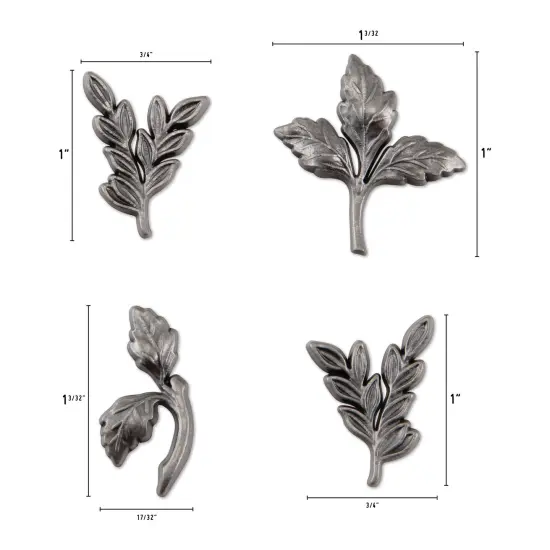 Idea-Ology Metal Adornments 4/Pkg-Foliage {4}