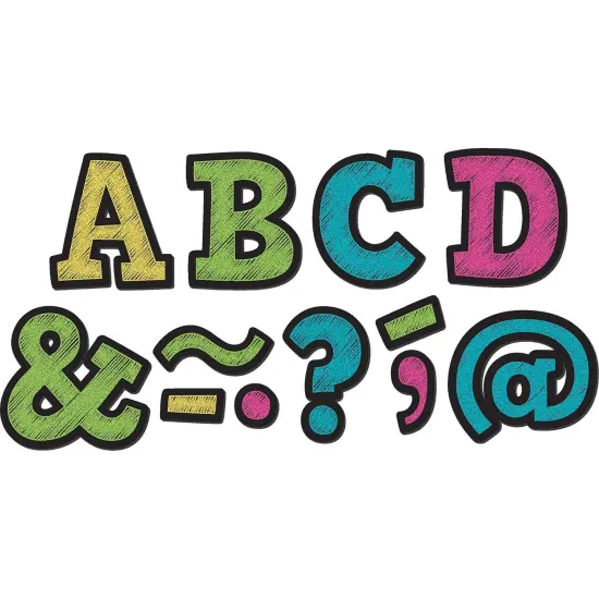 Chalkboard Brights Bold Block 2" Magnetic Letters {1}
