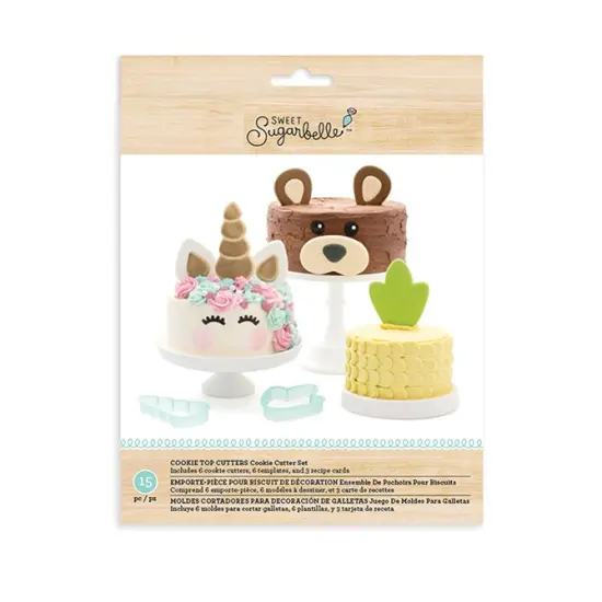 Sweet Sugarbelle Cookie Cutter Cake Toppers Set 6 Pcs 341988 by American Crafts {1}