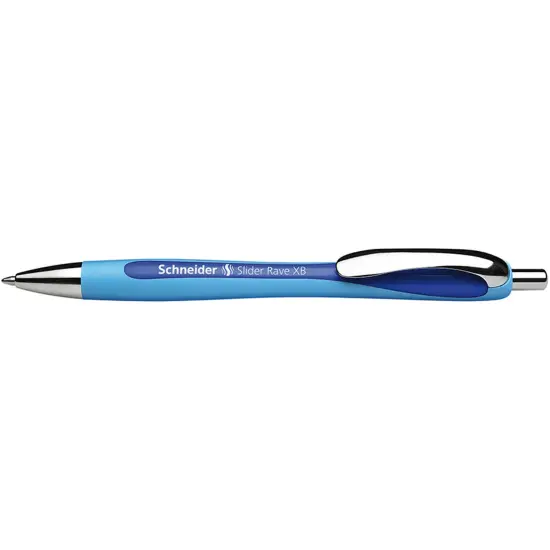 Slider Rave XB Refillable + Retractable Ballpoint Pen, 1.4 mm, Blue Ink, Single Pen {1}