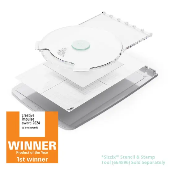 Sizzix Stencil & Stamp Tool Accessory-Stamp & Spin Tool {3}