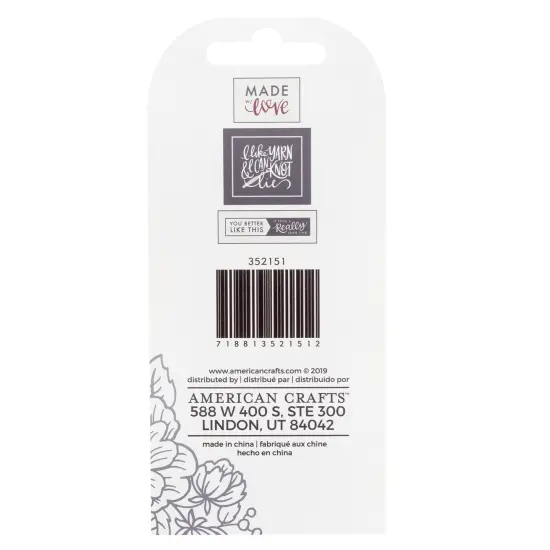 The Hook Nook Sew-On Project Labels-Cloth 9/Pkg {3}