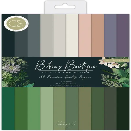 Craft Consortium Double-Sided Paper Pad A4 20/Pkg-Botany Boutique {1}