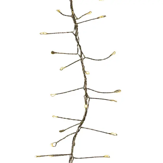 Kurt Adler 24-Foot 720-Light Warm White Twinkle LED Fairy Cluster Garland {4}