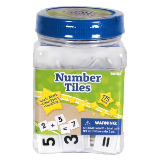 Tub of Number Tiles Manipulatives {1}