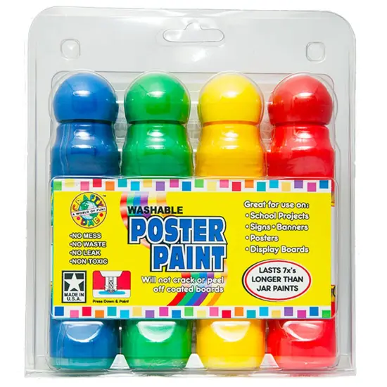 Poster Paint, Pack of 4 {1}