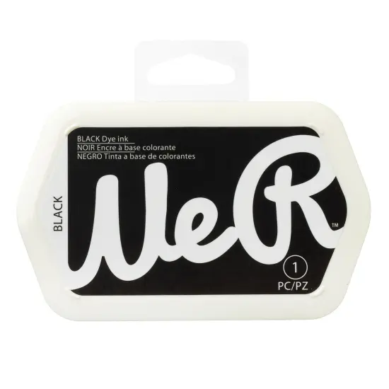 We R Stamping Dye Ink Pad-Black {1}