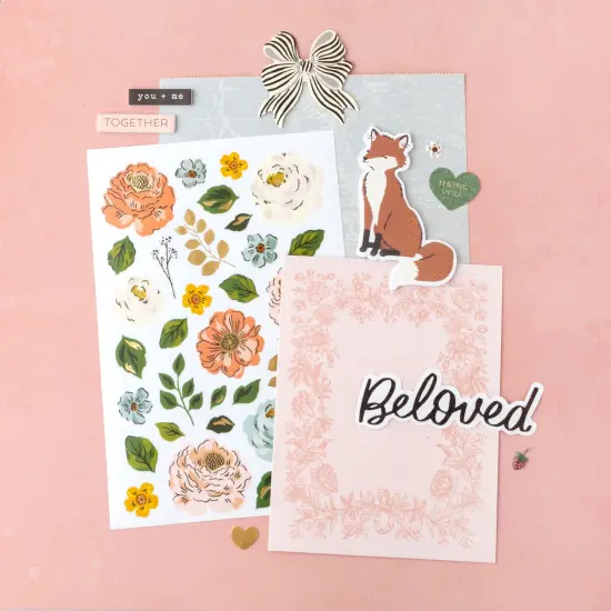 American Crafts A2 Cards W/Envelopes (4.375"X5.75") 40/Box-Maggie Holmes Forever Fields {2}