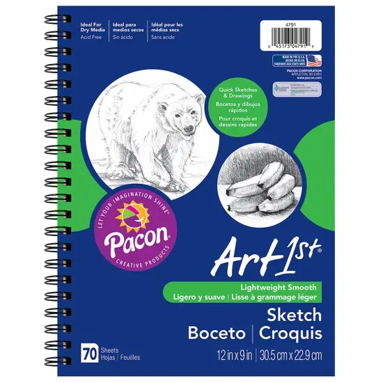Sketch Diary, Standard Weight, 12" x 9", 70 Sheets {1}