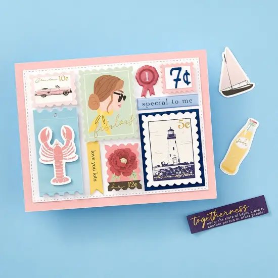 Spellbinders Etched Dies-Postage Numbers {5}