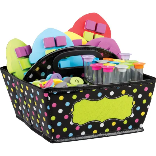 Chalkboard Brights Storage Caddy, 9" x 9" x 6" {1}