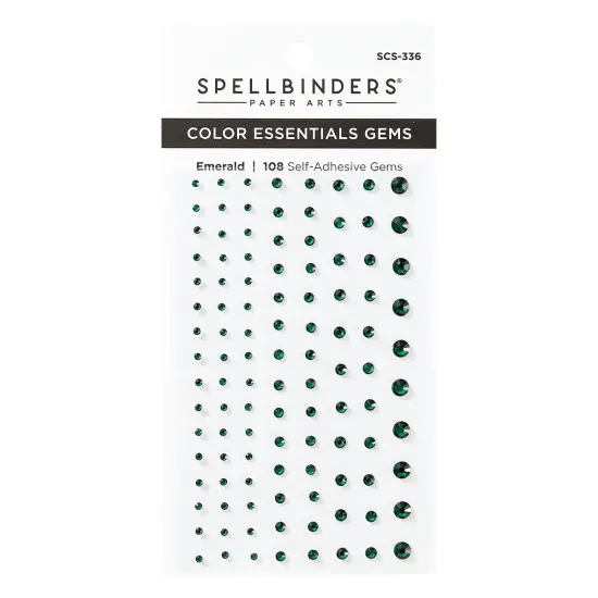 Spellbinders Color Essentials Gems 108/Pkg-Emerald {1}