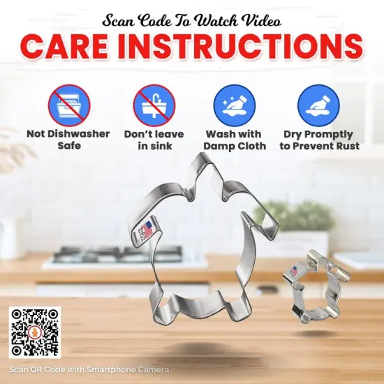 Sea Turtle Cookie Cutter 2 Pc Set. USA Tin Plate Steel - By CookieCutter.Com {4}