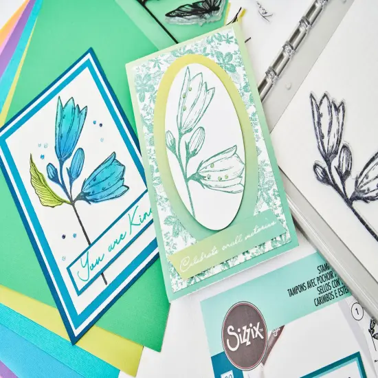 Sizzix A5 Clear Stamp Set With Stencil By Stacey Park-Farfalllina, Cosmopolitan {6}