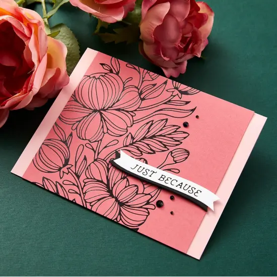 Spellbinders Glimmer Plate-Glimmering Peonies {5}