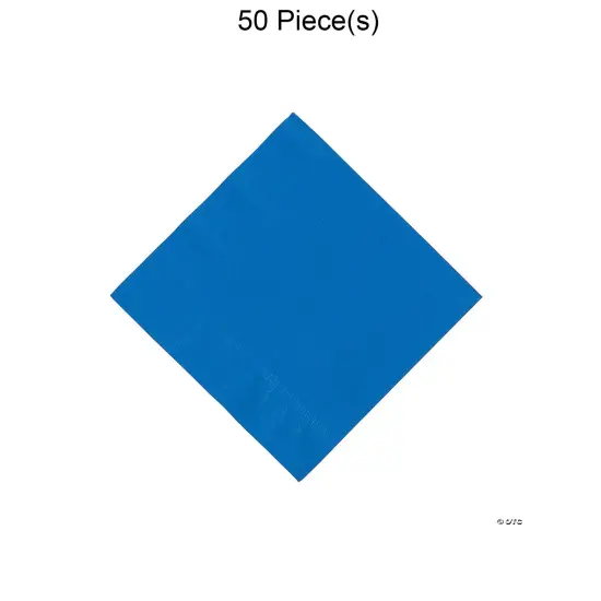 Solid Color Luncheon Napkins Bulk 50 Pc Blue {1}