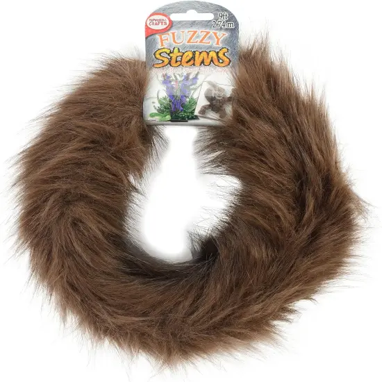 Fuzzy Craft Stems 9 Feet Grey {2}