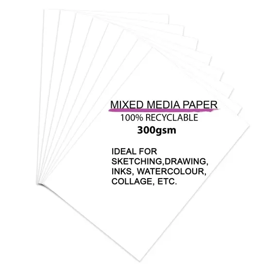 Little Birdie Mixed Media A4 Paper 300gsm-8 Sheets {3}