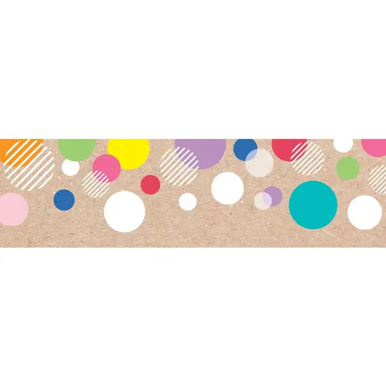 Krafty Pop Colorful Kraft Bubbles EZ Border, 48 Feet {1}