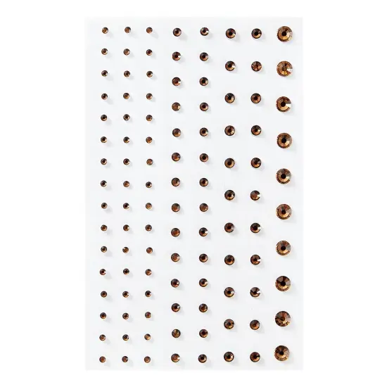 Spellbinders Color Essentials Gems 108/Pkg-Smoky Topaz {3}