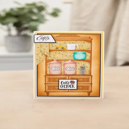 Crafter's Companion Kitchen 2D Embossing Folder 5"X7"-Kitchen Pantry {3}