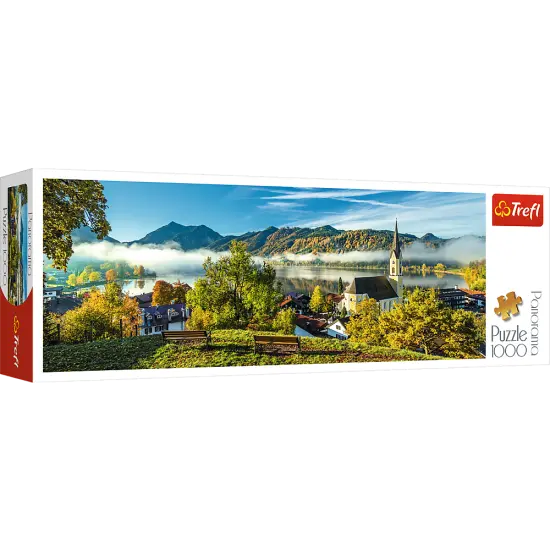 Panorama 1000 Piece Jigsaw Puzzles, By The Schliersee Lake, Germany, Idyllic Landscape, Bavarian Alps, Adult Puzzles, Trefl 29035 {1}