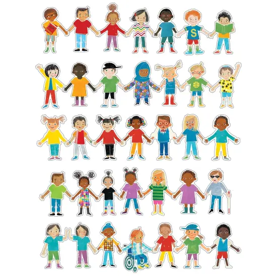 All Are Welcome Kids Cut-Outs, Pack of 36 {1}