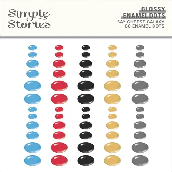 Say Cheese Galaxy Enamel Dots-Glossy {1}