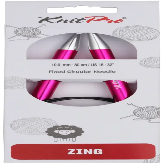 KnitPro-Zing Fixed Circular Needles 32"-Size 15/10mm {1}