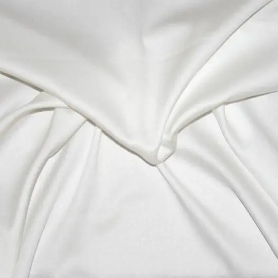 Rayon Satin Stretch 1 Yard Solid Ivory Fabric 53/54" Wide Soft Draping Apparel & Home Decor Material {1}