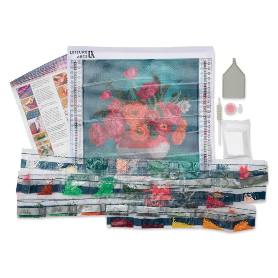 Leisure Arts Diamond Painting Kit - Flowers {1}