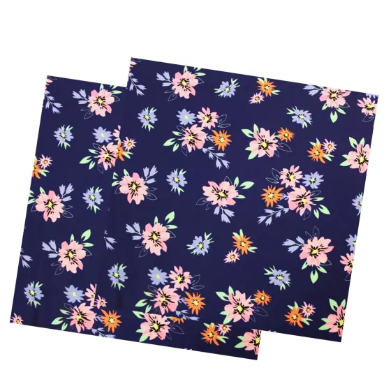 Damsel Daisy Printed Spandex Fabric {4}