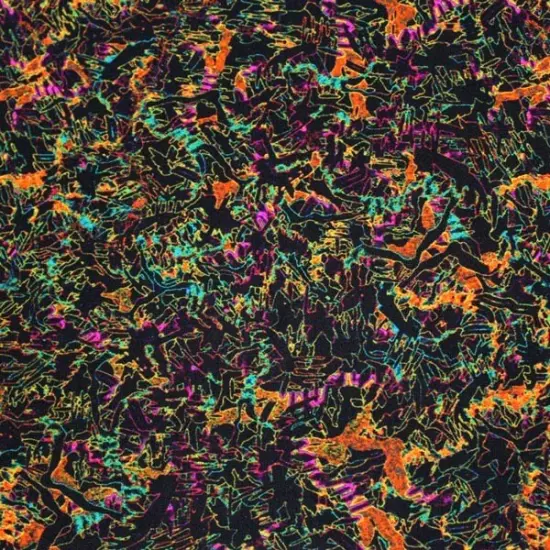 Brush Stroke Abstract Printed Spandex Fabric {2}