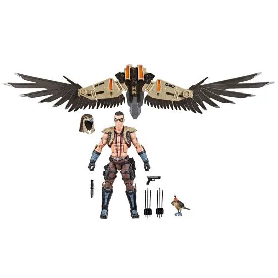 G.I. Joe Classified Series #139, CHIP Raptor Talon & General Ledger, Collectible 6 Inch Action Figure & Pet with 7 Accessories; Articulated Wings {1}