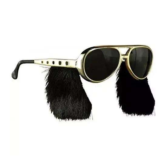 Rock N Roll Costume Glasses With Sideburn {1}