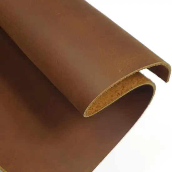 Brown Tooling Leather Square 5-6 oz. (2.0-2.4mm) Thickness Size 12"x48" Cowhide Leather for Crafts Tooling Sewing Hobby Workshop Crafting {6}