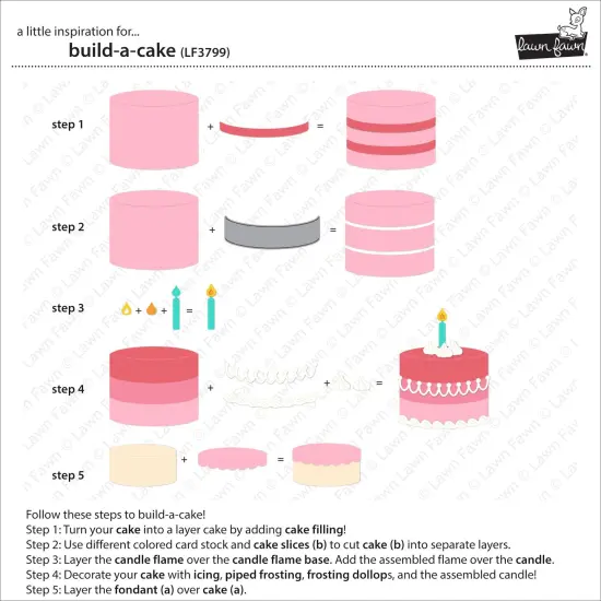 Lawn Cuts Custom Craft Die-Build-A-Cake {6}