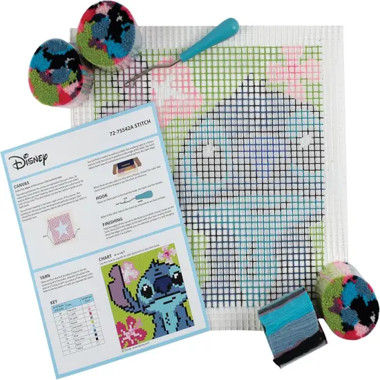 Lilo and Stitch Latch Hook Kit - Finished 12'' x 12'' (Multicolor) {4}
