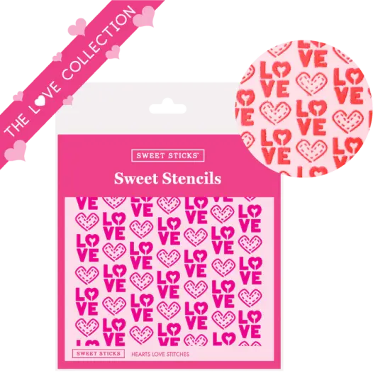 Hearts Love Stencil {1}