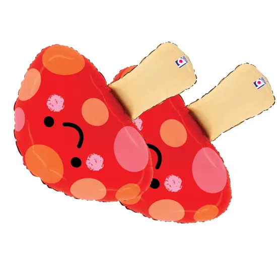 Betallic&reg; 23 Inch Mushroom Foil Mylar Balloon {4}