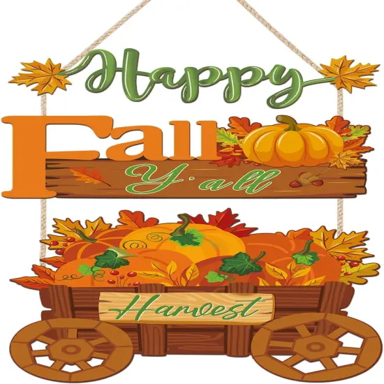 Happy Fall Door Sign (Happy Fall Door Sign) {1}